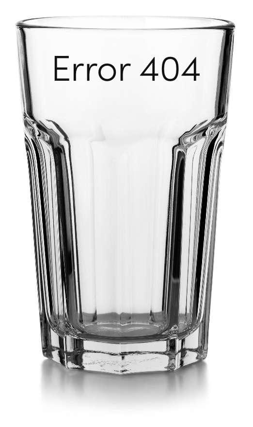 Picture of an empty drinking glass